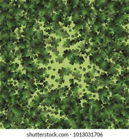Clover pattern is a confetti which consist of many isolated elements. Stylish and beautiful clover pattern. Can be used as poster, border, background, wallpaper, card and etc