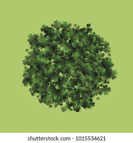 Clover pattern is a confetti which consist of many isolated elements. Stylish and beautiful clover pattern. Can be used as poster, border, background, wallpaper, card and etc