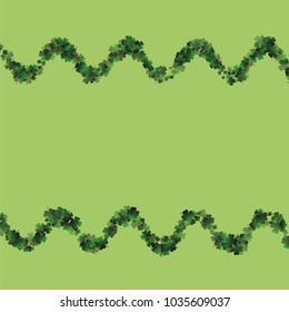 Clover pattern is a confetti which consist of many isolated elements. Stylish and beautiful clover pattern. Can be used as poster, border, background, wallpaper, card and etc