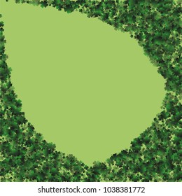 Clover pattern is a confetti which consist of many isolated elements. Stylish and beautiful clover pattern. Can be used as poster, border, background, wallpaper, card and etc