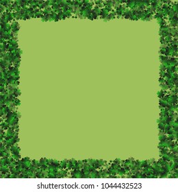 Clover pattern is a confetti which consist of many isolated elements. Stylish and beautiful clover pattern. Can be used as poster, border, background, wallpaper, card and etc