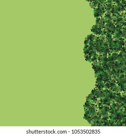 Clover pattern is a confetti which consist of many isolated elements. Stylish and beautiful clover pattern. Can be used as poster, border, background, wallpaper, card and etc