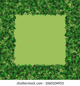 Clover pattern is a confetti which consist of many isolated elements. Stylish and beautiful clover pattern. Can be used as poster, border, background, wallpaper, card and etc