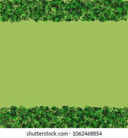 Clover pattern is a confetti which consist of many isolated elements. Stylish and beautiful clover pattern. Can be used as poster, border, background, wallpaper, card and etc