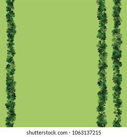 Clover pattern is a confetti which consist of many isolated elements. Stylish and beautiful clover pattern. Can be used as poster, border, background, wallpaper, card and etc