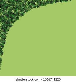 Clover pattern is a confetti which consist of many isolated elements. Stylish and beautiful clover pattern. Can be used as poster, border, background, wallpaper, card and etc