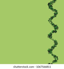 Clover pattern is a confetti which consist of many isolated elements. Stylish and beautiful clover pattern. Can be used as poster, border, background, wallpaper, card and etc