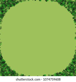 Clover pattern is a confetti which consist of many isolated elements. Stylish and beautiful clover pattern. Can be used as poster, border, background, wallpaper, card and etc