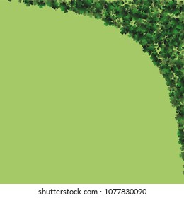 Clover pattern is a confetti which consist of many isolated elements. Stylish and beautiful clover pattern. Can be used as poster, border, background, wallpaper, card and etc