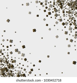 Clover pattern green is a confetti which consist of many isolated elements. Stylish and beautiful clover pattern green. Can be used as poster, border, background, wallpaper, card and etc