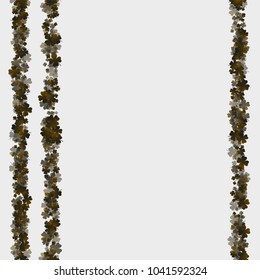 Clover pattern green is a confetti which consist of many isolated elements. Stylish and beautiful clover pattern green. Can be used as poster, border, background, wallpaper, card and etc