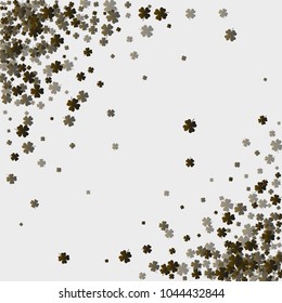 Clover pattern green is a confetti which consist of many isolated elements. Stylish and beautiful clover pattern green. Can be used as poster, border, background, wallpaper, card and etc