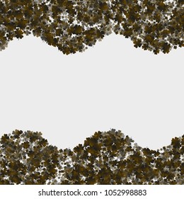 Clover pattern green is a confetti which consist of many isolated elements. Stylish and beautiful clover pattern green. Can be used as poster, border, background, wallpaper, card and etc