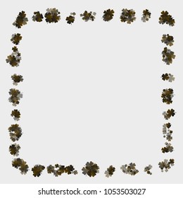 Clover pattern green is a confetti which consist of many isolated elements. Stylish and beautiful clover pattern green. Can be used as poster, border, background, wallpaper, card and etc