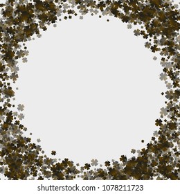 Clover pattern green is a confetti which consist of many isolated elements. Stylish and beautiful clover pattern green. Can be used as poster, border, background, wallpaper, card and etc