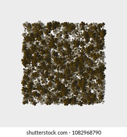 Clover pattern green is a confetti which consist of many isolated elements. Stylish and beautiful clover pattern green. Can be used as poster, border, background, wallpaper, card and etc