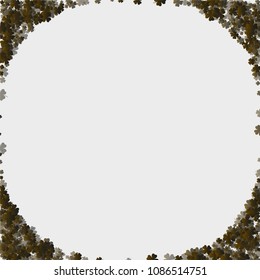 Clover pattern green is a confetti which consist of many isolated elements. Stylish and beautiful clover pattern green. Can be used as poster, border, background, wallpaper, card and etc