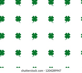 
Clover. Pattern on a white background. Abstraction. Vector.