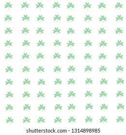 Clover pattern. Saint Patrick's Day. Vector illustration. 