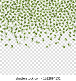 Clover pattern with transparent background
