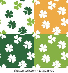 clover pattern wallpaper green seamless