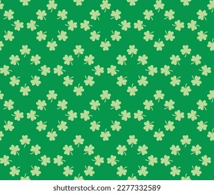 Clover Pattern, Clover Wallpaper, Clover Repeat Pattern, Clover Seamless Pattern, St Patrick's Day Pattern, St Patrick's Day Background, Saint Patrick's Day Background, Vector Illustration Background