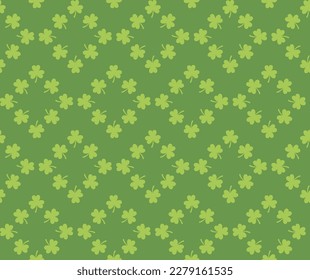 Clover Pattern, Clover Wallpaper, Clover Repeat Pattern, Clover Seamless Pattern, St Patrick's Day Pattern, St Patrick's Day Background, Saint Patrick's Day Background, Vector Illustration Background