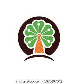 Clover Pen Writing Education Logo Symbol