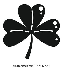 Clover petal icon simple vector. Luck leaf. Ireland day