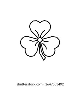 Clover, plant icon. Simple line, outline vector elements of Patrick's day icons for ui and ux, website or mobile application