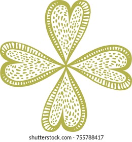 clover plant vector illustration