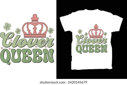 Clover Queen T-shirt Design Retro Bundle