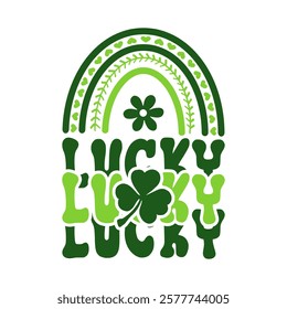 clover, saint, patrick, shamrock, irish, happy, luck, poster, illustration, march, leaf, green, vector, design, holiday, lettering, symbol, isolated, party, ireland, calligraphy, culture, background, 