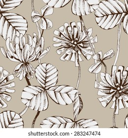 Clover Seamless Pattern, eps 8