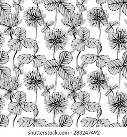 Clover Seamless Pattern, eps 8
