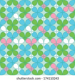 Clover Seamless Pattern for St. Patrick's day