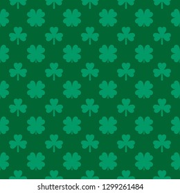 Clover seamless pattern. Vector illustration.