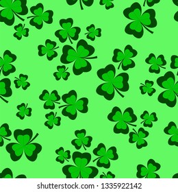 Clover, seamless pattern, vector illustration