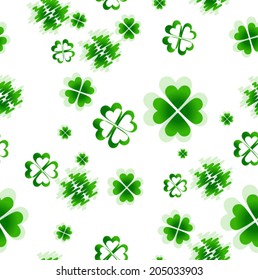 clover seamless pattern vector illustration