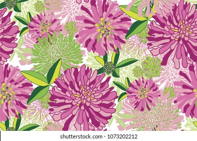 Clover seampless pattern. Vector illustration. Clover background.
