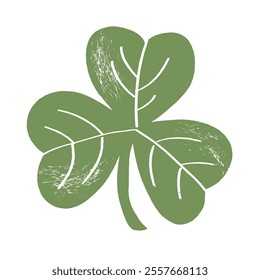 Clover set, hand drawn illustration. Patrick day.