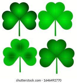 
clover set irish patrick day