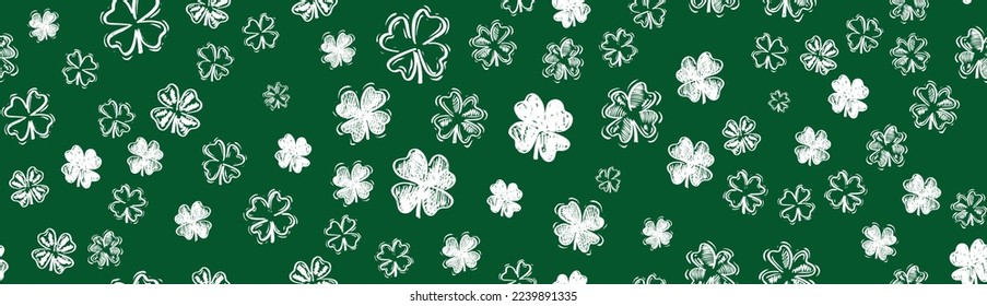 Clover set, Saint Patricks Day, vector