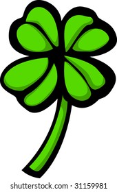 clover or shamrock with four leaves