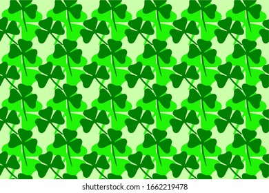 Clover shamrock seamless design vector, wallpaper
