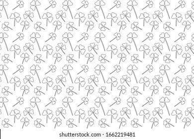 Shamrock, nahtlose Design-Vektorillustration, Tapete
