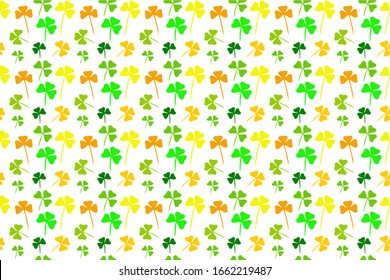 Clover shamrock seamless design vector, wallpaper