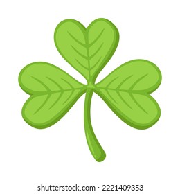 Clover Sign Emoji Icon Illustration. Lucky Vector Symbol Emoticon Design Clip Art Sign Comic Style.