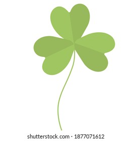 Clover sign. Print Vector art illustration.