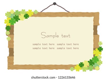 Clover signboard frame